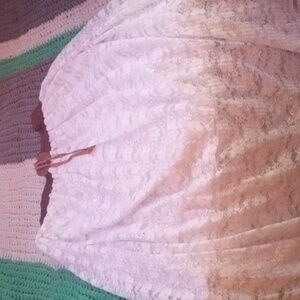 White lace skirt. Size L